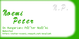 noemi peter business card